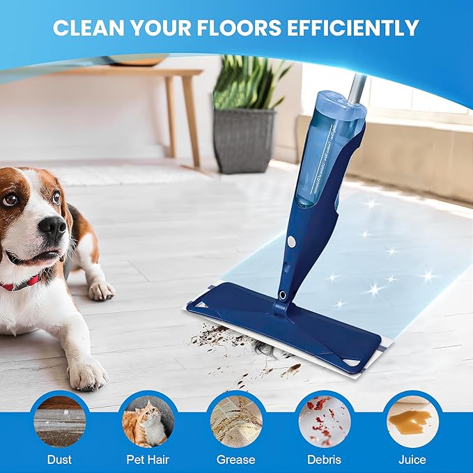 50 Pack Disposable Microfiber Cleaning Mop Pads - Image 4