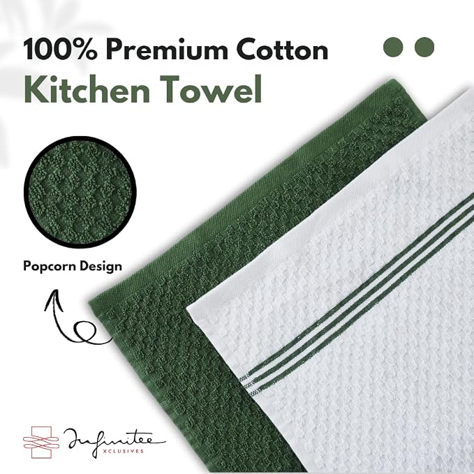 Infinitee Xclusives 100% Cotton Kitchen Towels - Image 8