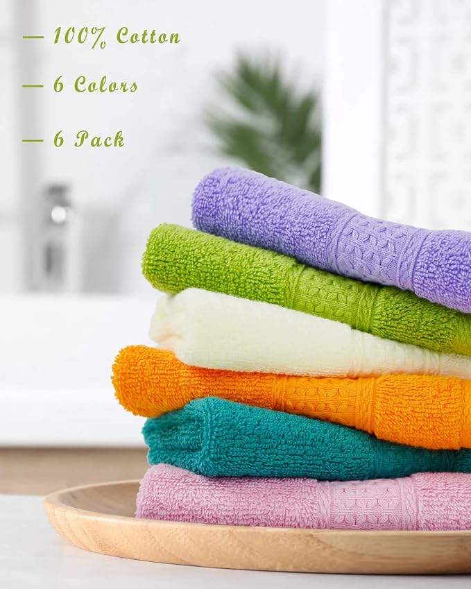Cleanbear Cotton Wash Cloths Soft Washcloths - Image 2