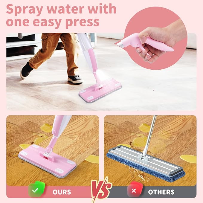 Kids Spray Mop, Fun & Functional Toddler Cleaning Set, Real Working Mop - Image 3