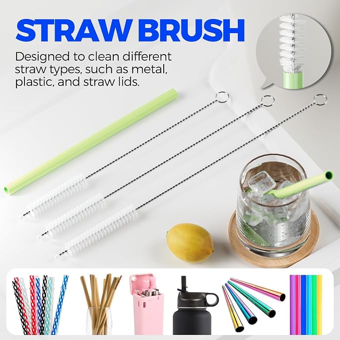 6 Pack Holikme 4 in 1 Cup Lid Cleaning Brush Set - Image 5