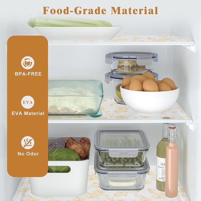 Shelf Cabinet Liner for Kitchen- Non Adhesive Drawer Liner Refrigerator Liner - Image 2