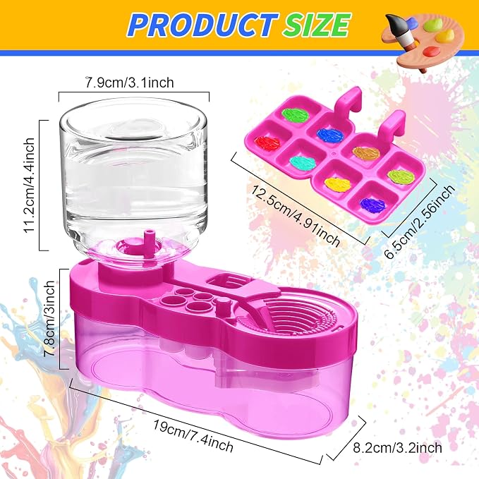 New Paint Brush Cleaner Tool, Brush Rinser Cup Painting Running Water - Image 3