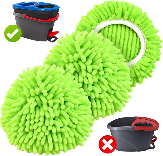 Mop Replace Head for O Cedar, Spin Mop Heads Replacements for Ocedar RinseClean by Yuunaie