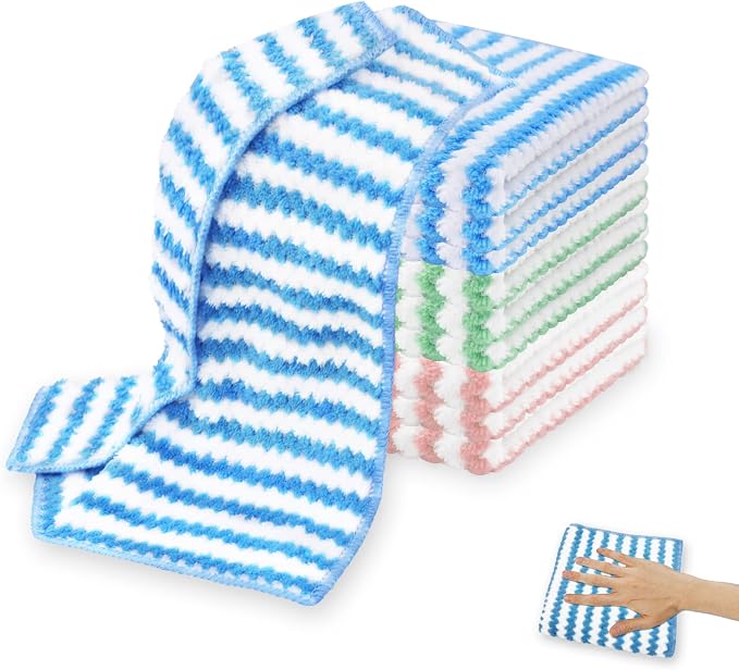 Choicy Microfiber Cleaning Cloth Absorbent Kitchen Towels Dish Cloths Washable by Choicy