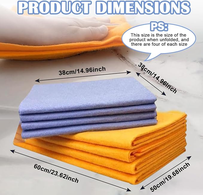Ultra-Absorbent Miracle Cleaning Shammy, Super Absorbent Cleaning Cloth - Image 2