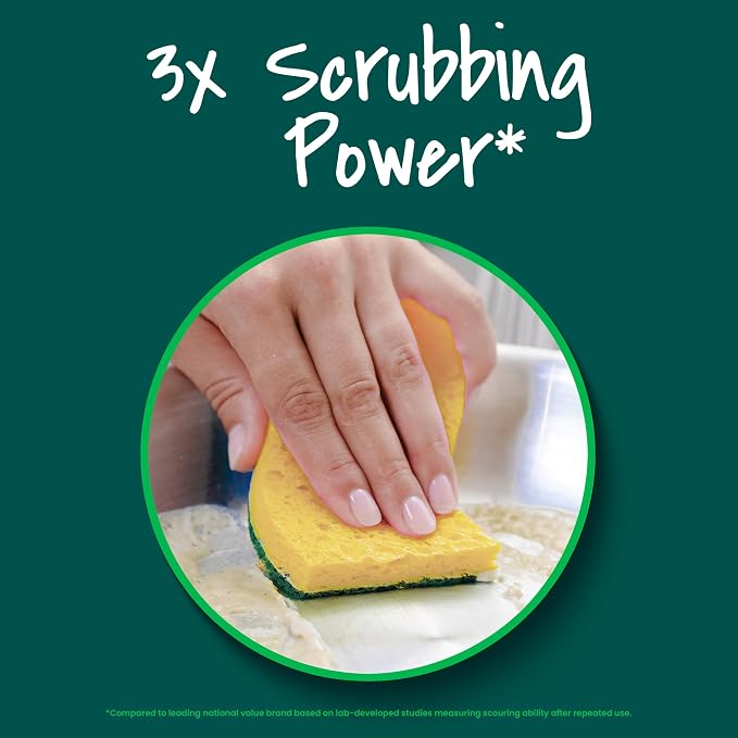 Scotch-Brite Heavy Duty Scrub Sponge, 24 Kitchen Sponges Designed - Image 6