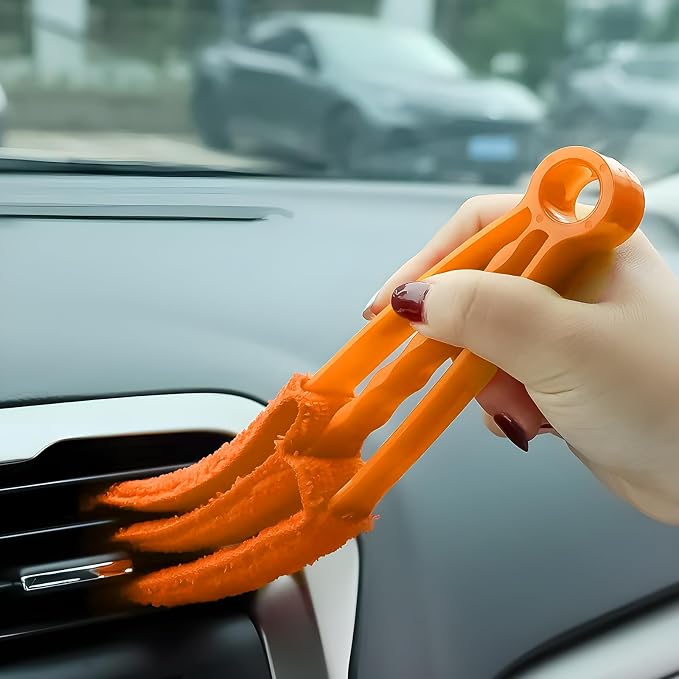 4 PCS Blind Cleaner Duster Tool, 7 Finger Handheld Window Shutters Duster - Image 6