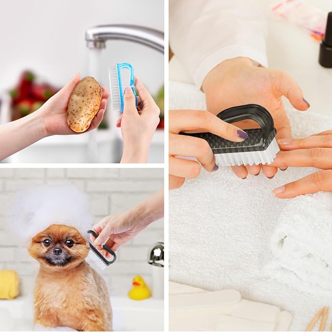 Handle Grip Cleaning Nail Brush, Larbois Nail Brushes Hand Fingernail Brush - Image 6