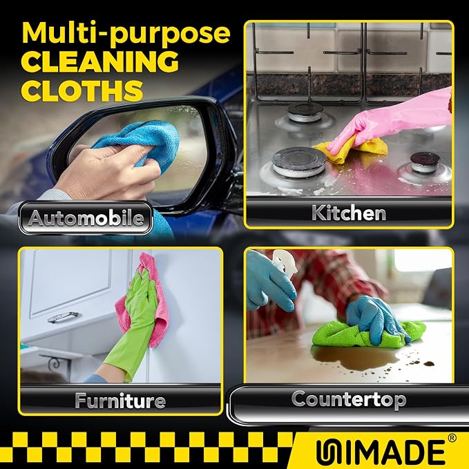 Microfiber Cleaning Cloth, 24 Pack Reusable Microfiber Towels - Image 7