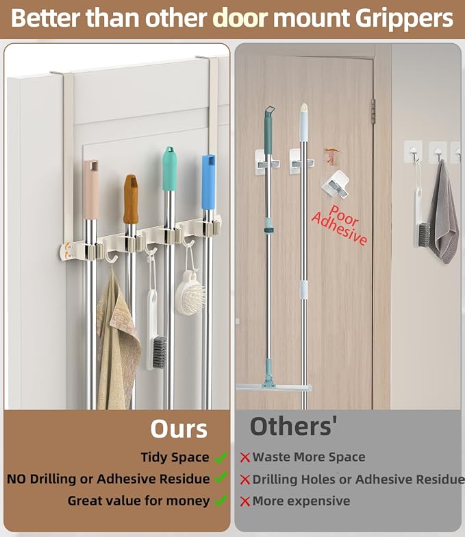 Broom Holder Over The Door - Image 5