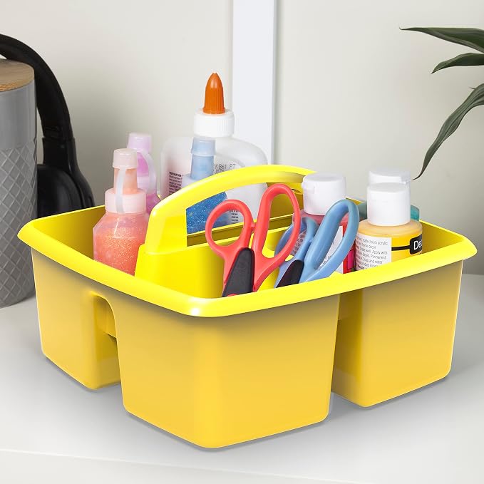 Storex 3-Compartment Small Caddy – Multipurpose Classroom Organizer - Image 4