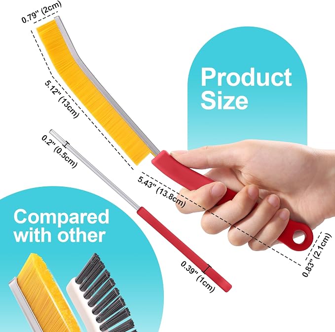 JOYMOOP 4 Pack Crevice Cleaning Brush, House Cleaning Supplies, Magnetic Gap - Image 4