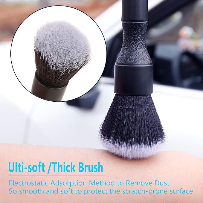 AntBooBoo 3 Pack Ultra-Soft Detailing Brush Set, Comfortable Grip and - Image 2