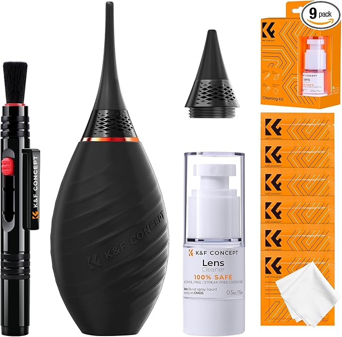 K&F CONCEPT 10-in-1 Camera Lens Cleaning Kit by KFCONCEPT