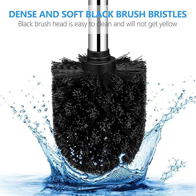 SetSail Toilet Brush, Compact Size Toilet Bowl Brush and Holder Toilet Brushes - Image 4