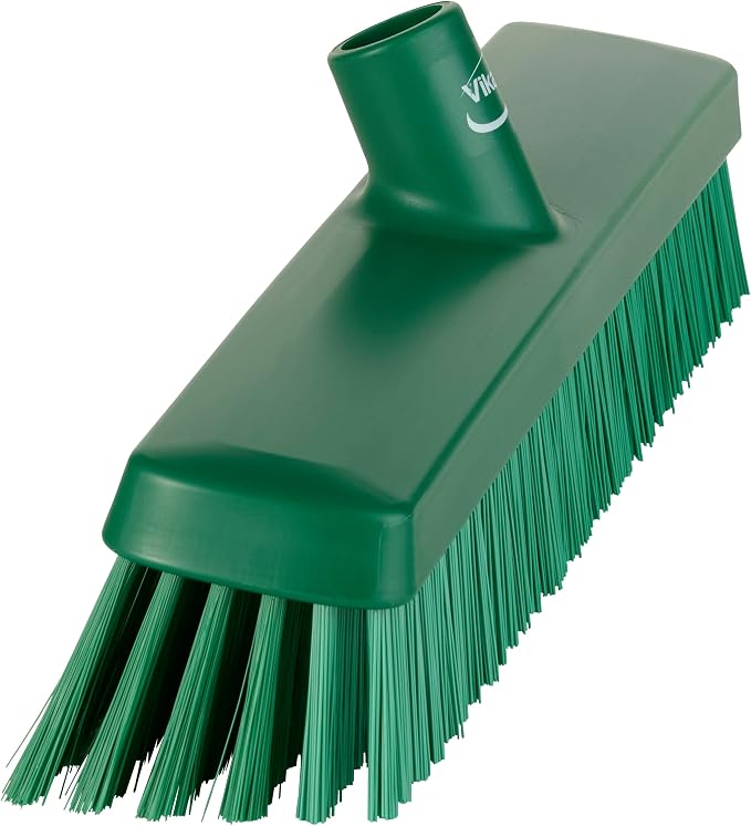 Vikan 31752 16" Heavy-Duty Push Broom, Soft/Stiff - Image 2