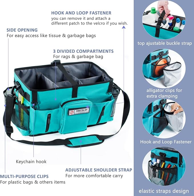 Large Cleaning Supplies Organizer-Cleaning Caddy Organizer - Image 3