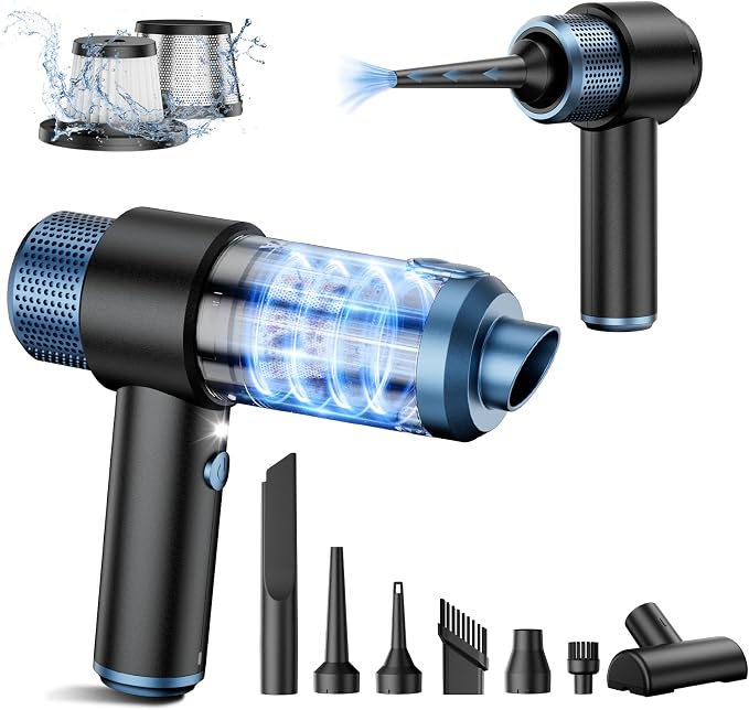EYYA Handheld Car Vacuum Cleaner Cordless, 15000PA High Power Vacuum & Air by EYYA