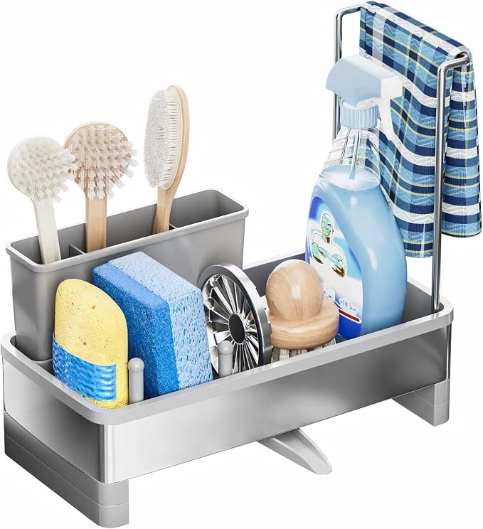 Stainless Steel Sink Caddy, Sponge Holder - Image 9