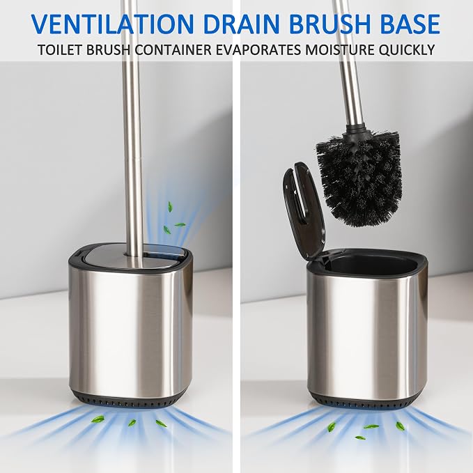 Toilet Bowl Brush and Holder, Toilet Brush - Image 3