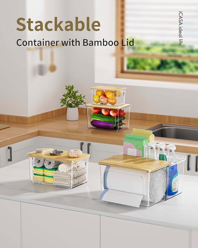 Trash Bag Dispenser Holder - 3 in 1 Acrylic Plastic Garbage Bag Pantry Organizer - Image 6