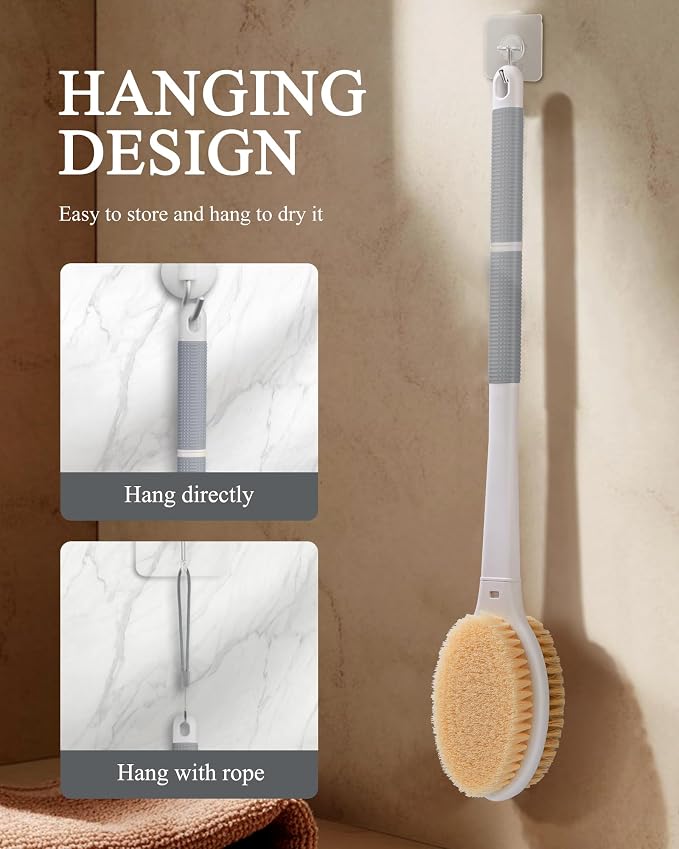 Shower Brush for Massage Dry Brushing: Back Scrubber for Shower - Image 7