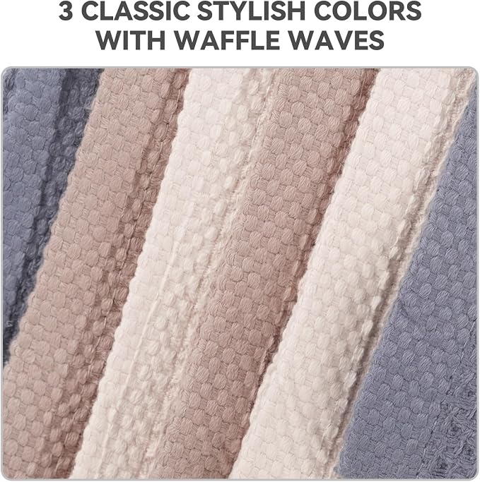 Dish Cloth for Kitchen 6 Packs Cotton Cleaning Rags in Waffle Wave, Ultra Soft - Image 4