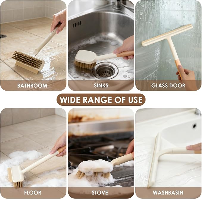 3 Pack Hard Bristle Scrub Brush Set - Image 7