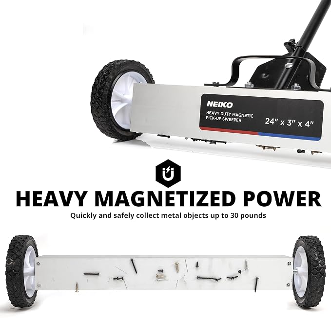 NEIKO 53416A 24” Rolling Magnetic Sweeper - Image 3