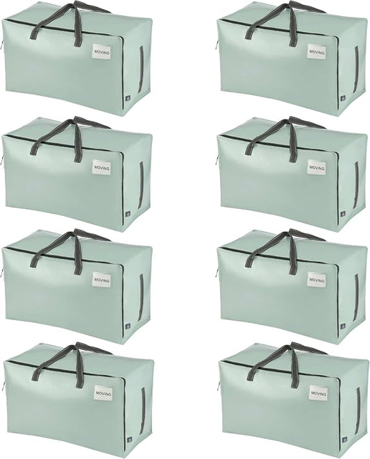VENO 8 Pack Moving and Storage Bags, Heavy Duty, Alternative to Moving Boxes by Veno