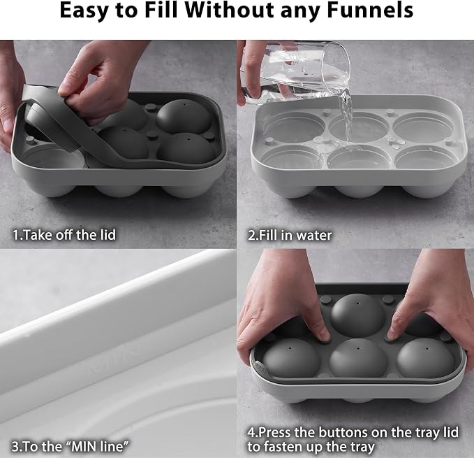 2.5inch Spherical Ice Ball Tray - Image 4