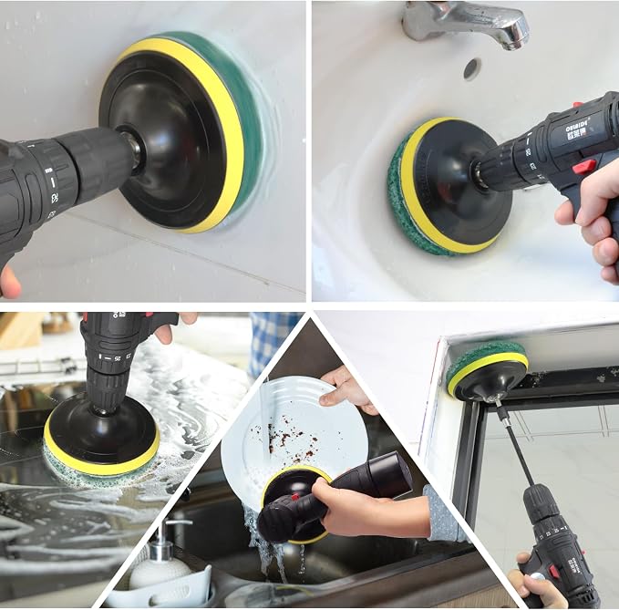 Power Scrub Pads Drill Attachment, GOH DODD 30 Pieces 5 Inch Headlight - Image 4