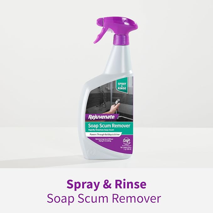 Rejuvenate Soap Scum Remover, 32 Ounces, Easily Dissolves Soap Scum Without - Image 6