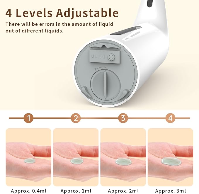 Automatic Liquid Soap Dispenser Touchless, 400ML Modern White Dish Soap - Image 6