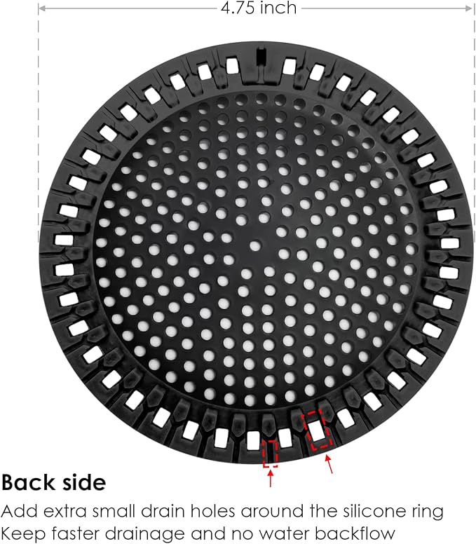 Hair Catcher Shower & Tub Drain Protector, Bathtub & Sink Drain Strainer - Image 4