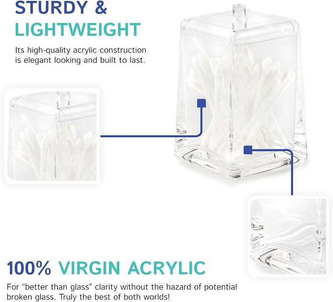 Huang Acrylic Square Tapered Accessory Set - Image 5