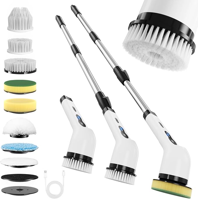 Electric Spin Scrubber, Ultimate Household Cleaning Brush by FancyHomeFancyLife