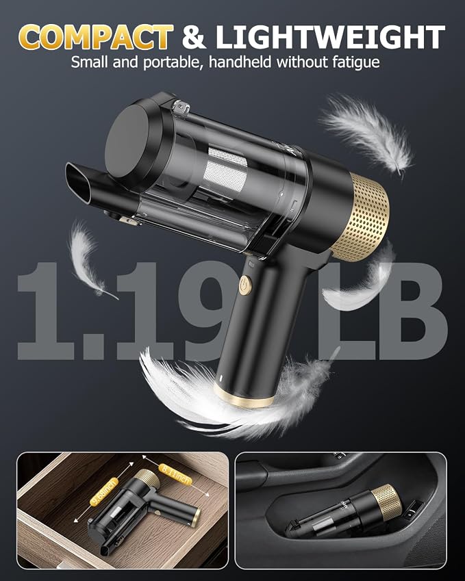 AHNR Handheld Car Vacuum Cleaner Cordless - Image 7