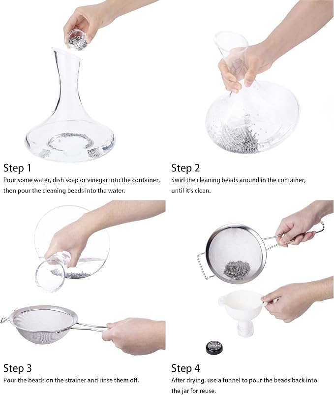 Simtive 1000 PCS Decanter Cleaning Beads, Cleaner - Image 5