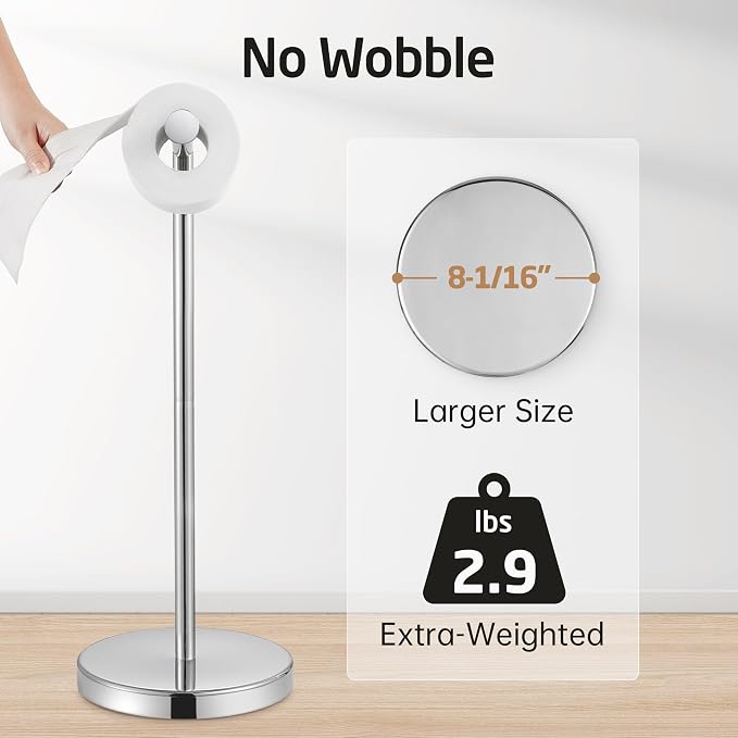 KES Toilet Paper Holder Free Standing - Image 4