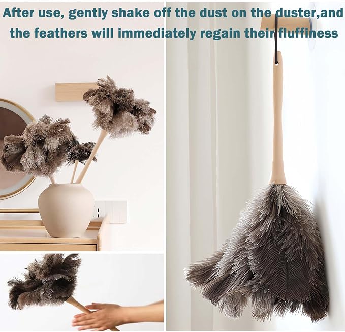 Ostrich Feather Duster for Cleaning-Furniture Dusters - Image 7