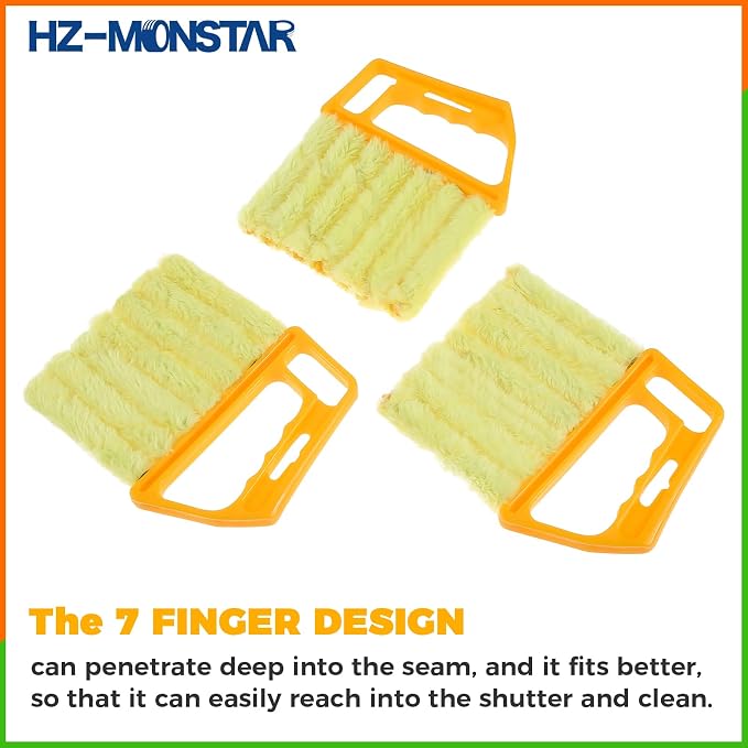 3Pcs Blind Cleaner Duster Tool, 7-Finger Dusting Tool - Image 7