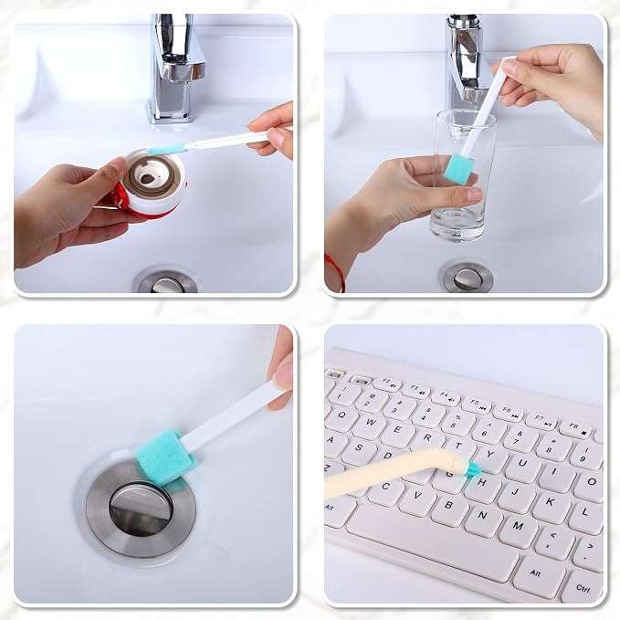 XINRUI 16 Pcs Small Household Cleaning Brushes, Deep Detail Crevice Cleaner - Image 4