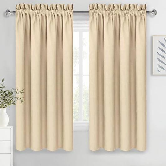 DWCN Blackout Curtains for Bedroom – Rod Pocket Thermal Insulated Noise by DWCN