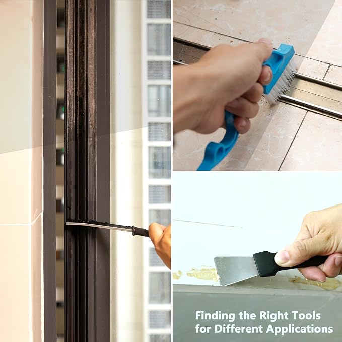 Ginsco 7 Pcs Hard Bristle Crevice Cleaning Brush Kit - Image 5