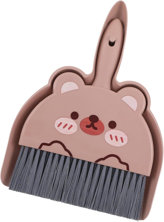 Portable Hand Broom and Dustpan Set, Cute Mini Dustpan and Brush by Unknown