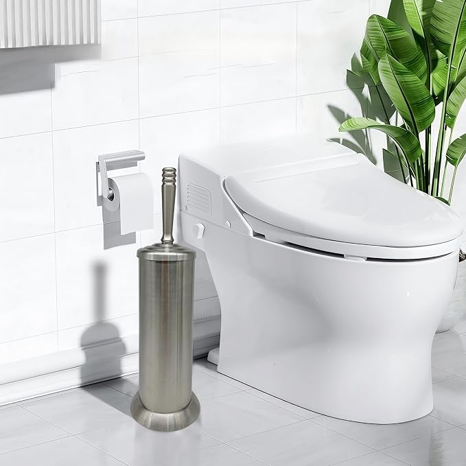 Brushed Nickel Toilet Bowl Brush - Image 9