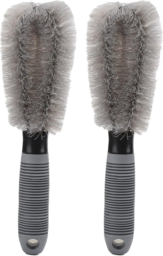 10.2in Wheel Hub Brush Ergonomic Handle Cleaning Tool Car Wheel Cleaning Brush by Aramox