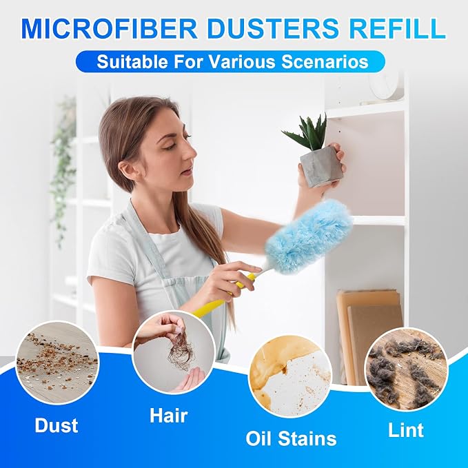 30 Count Dusters Refills with 1 Handle, 360 Heavy Duty Duster Refills, - Image 6